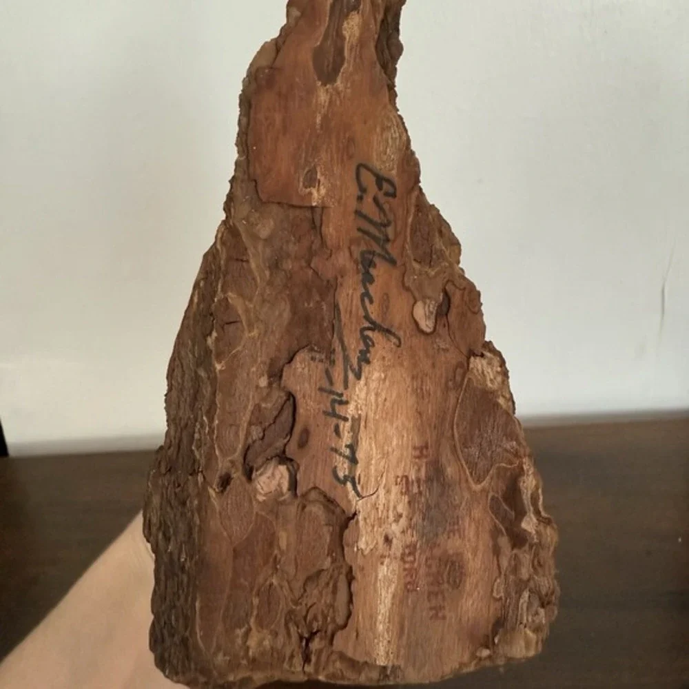 VTG‎ Hand Carved Wooden Sandpiper Bird Figurine Nautical Beach Seashell Decor